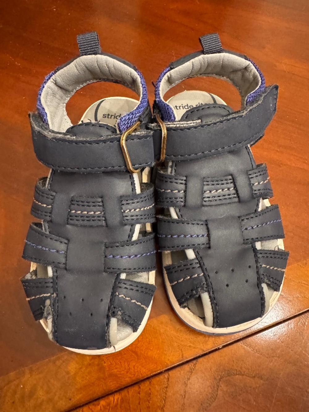 Stride Rite 360 Toddler Boys Sandals Size 7 Navy Blue